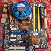 scheda madre ASUS P5Q PRO LGA 775 + Q6600 + 3GB