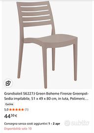 Sedie Grandsoleil esterno/interno