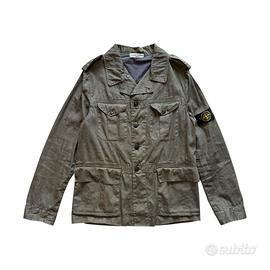 Giubbotto Stone Island Uomo L misto Lino Verde