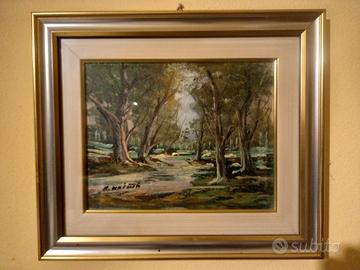 Maietta Raffaele quadro olio natura 28x22