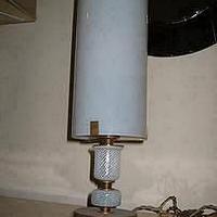 1930 Coppia lampade da tavolo in vetro reticello