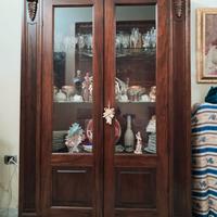 Mobile Vetrina Cristalliera in Vero Legno