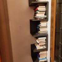 Libreria angolare moderna