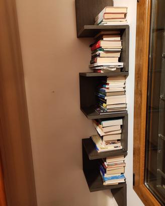 Libreria angolare moderna