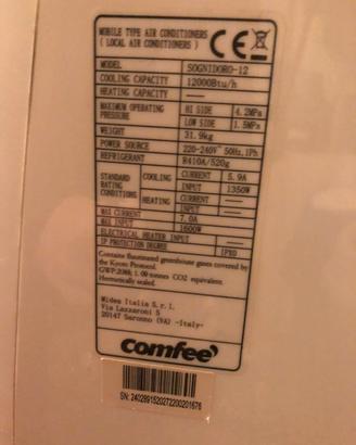 Comfee sognid’oro 12000btu