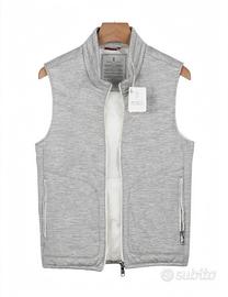 gilet brunello cucinelli  grigio chiaro -nuovo