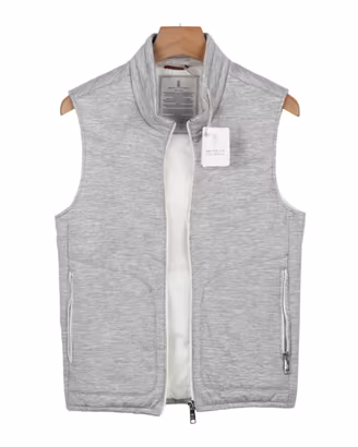 gilet brunello cucinelli  grigio chiaro -nuovo