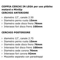 cerchi pit bike
