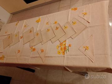 tovaglia lino tovaglioli