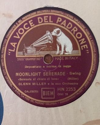 Disco 78 giri Glenn Miller-Moonlight Serenade