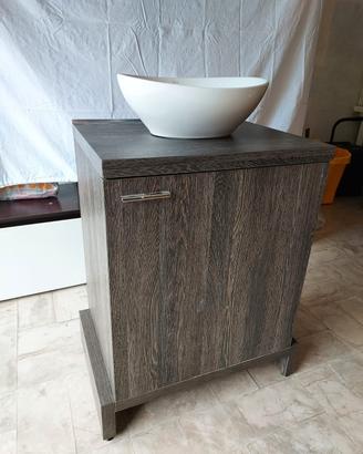 base vismara con lavabo in ceramica 60 cm