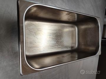 Vaschetta inox gelato cm.33x16,5 h.12