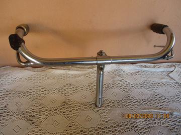 Manubrio U. dei   per bici con manopole in osso