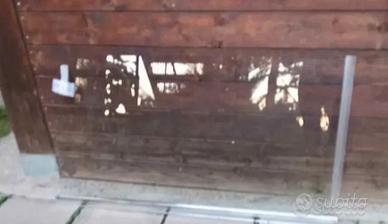 pannello in vetro per vasca da bagno