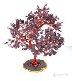 Ametista cristalli-Agata-Rame Albero della vita in