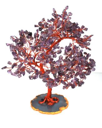 Ametista cristalli-Agata-Rame Albero della vita in