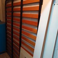 Base letto in ferro e doghe in legno, matrimoniale