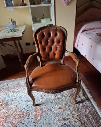 poltrona in pelle