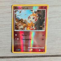 Carta Pokemon Chimchar Lv.10 reverse holo platino