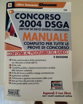 Manuale concorso Dsga edizioni Simone