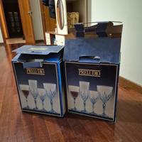 due set da 24 bicchieri in cristallo nuovo