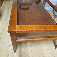 Tavolino bacheca in ciliegio 