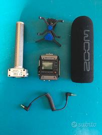 Registratore Zoom F1 + microfono shotgun SGH-6
