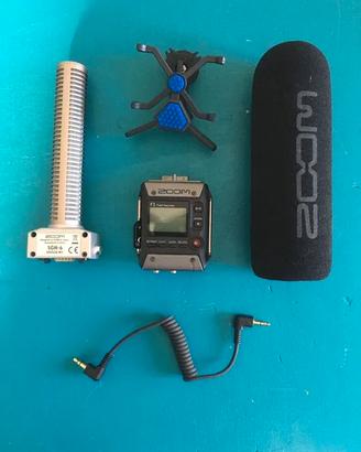 Registratore Zoom F1 + microfono shotgun SGH-6