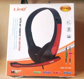 CUFFIE PER COMPUTER CON MICROFONO LINQ