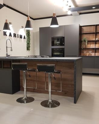 Cucina componibile moderna design con isola evo