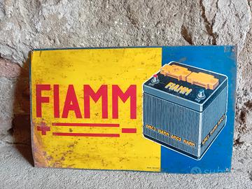 FIAM BATTERIE INSEGNA TARGA TABELLA ANNI 60
