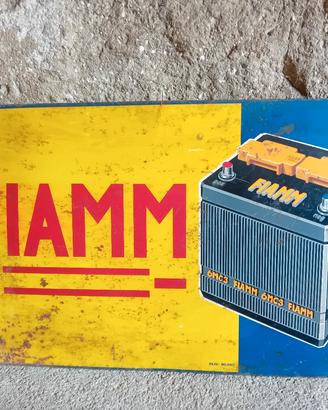 FIAM BATTERIE INSEGNA TARGA TABELLA ANNI 60