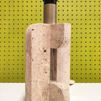 Cerri Nestore Lampada Travertino Vintage 70's 80's