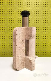 Cerri Nestore Lampada Travertino Vintage 70's 80's