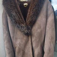 Cappotto montone con pelliccia visone