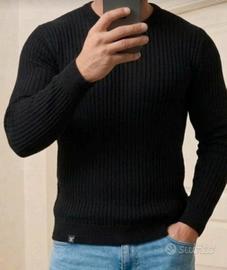 Armani Exchenge Classic look maglione uomo chrome