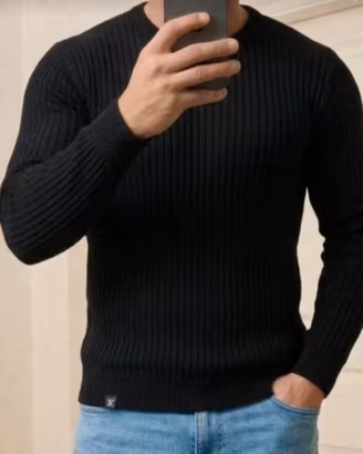 Armani Exchenge Classic look maglione uomo chrome