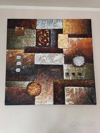 quadro su tela astratto 100x100