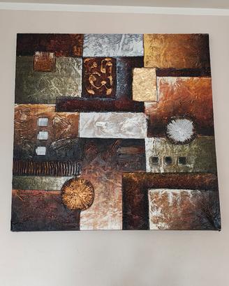 quadro su tela astratto 100x100