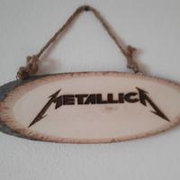 Insegna ovale Metallica