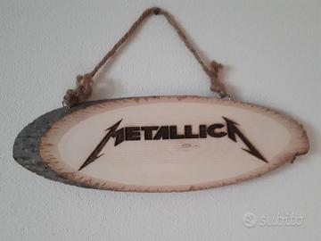 Insegna ovale Metallica