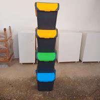 4 Pattumiere raccolta differenziata