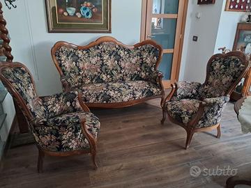 Salotto a tre pezzi in stile Luigi XV