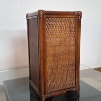 portaombrelli in rattan, bambù. anni 70 