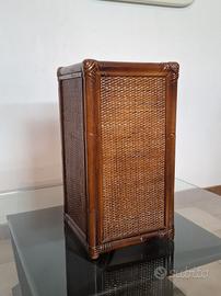 portaombrelli in rattan, bambù. anni 70 