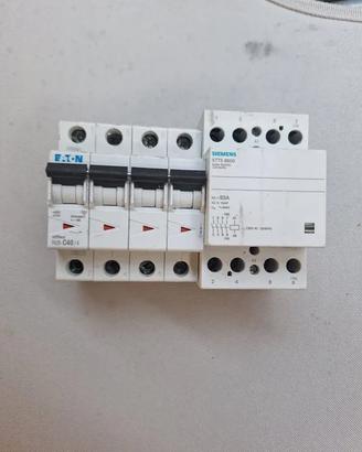 Interruttore 40 a + Contattore Siemens Trifase 63