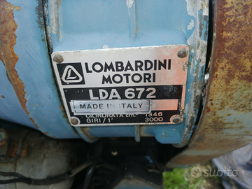Ricambi lombardini Lda 672 -832- 825 -933