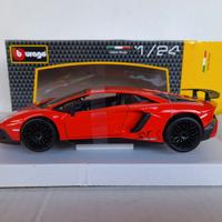 MODELLO  LAMBORGHINI AVENTADOR SV - COUPE ORANGE