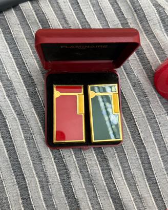 Accendino Vintage Flaminaire F10 verde e rosso