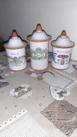 contenitori ceramica Deruta da collezione 